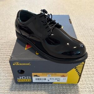 Men's Thorogood Black Poromeric Academy Oxford Shoes New in Box